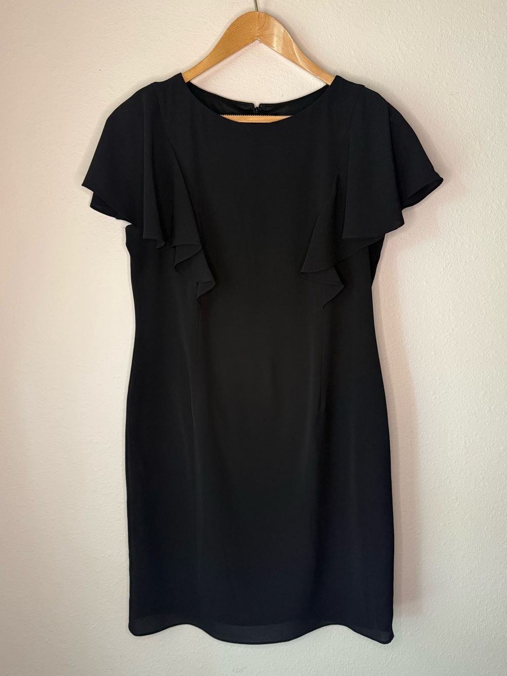 Jessica Howard Women’s Black Flutter Sleeve Dress Size 10P